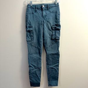 Blue Cargo Pants
